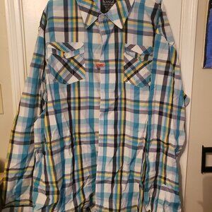 Akademiks Plaid Shirt Big and Tall